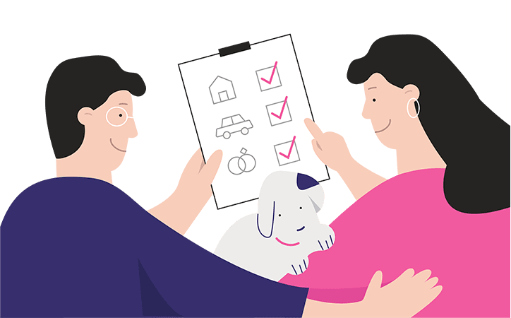 재무계획 일러스트 이미지